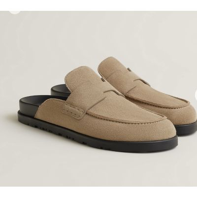 Hermes Suede Go Mule for Men and Women, Size 35-46