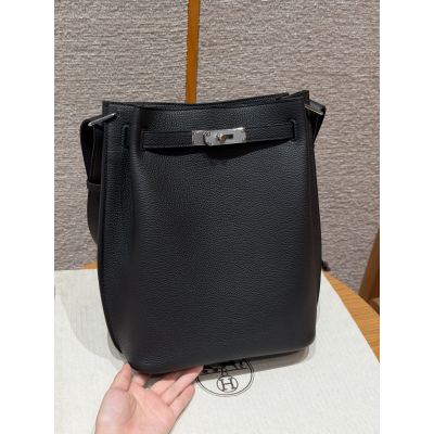 Black Togo So Kelly 22 Palladium Hardware